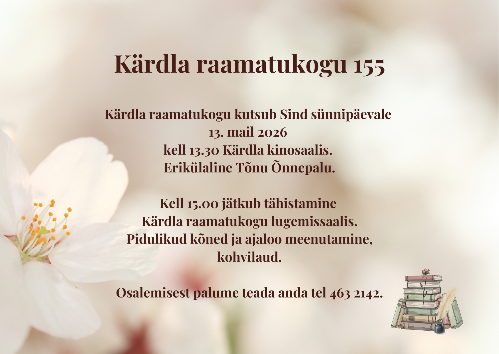 Kärdla raamatukogu 155 veebikutse